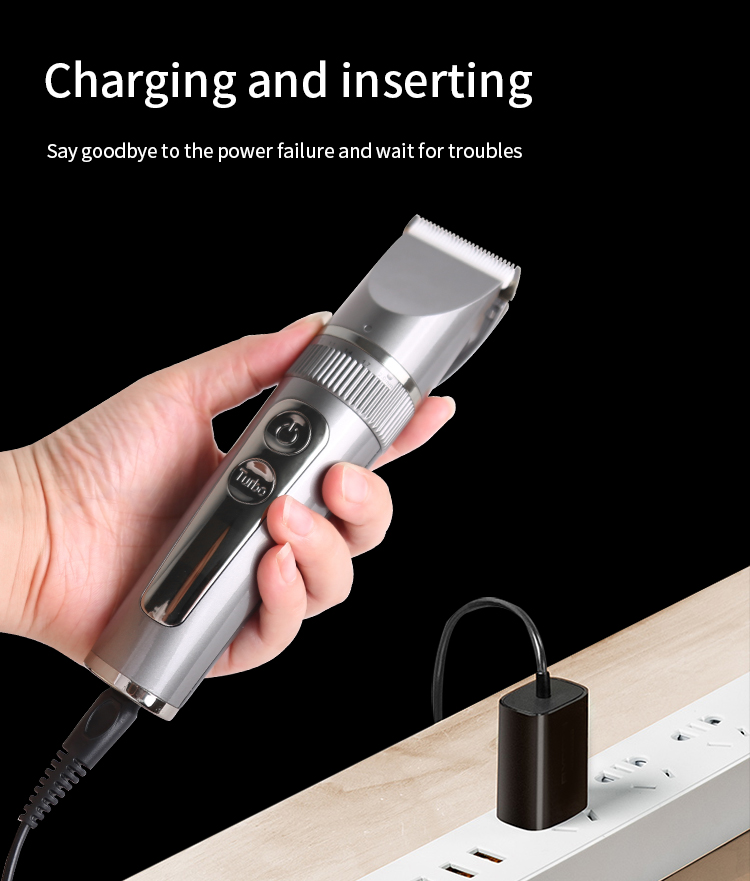 Custom adjustable 2020 new style electric hair clipper professional hair trimmer cutting machine charging pusher led display