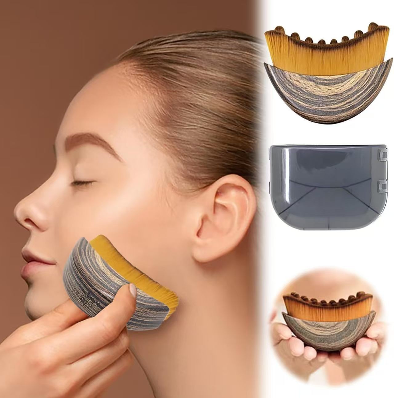 Lymphatic Contour Brush Makeup Brush Facial Massage Body Brush Facial Care Lymphatic Contou